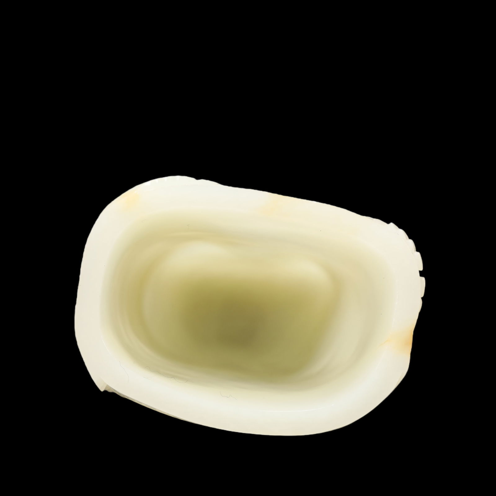 A Exquisite White Jade Pine Pattern Goblet - 8