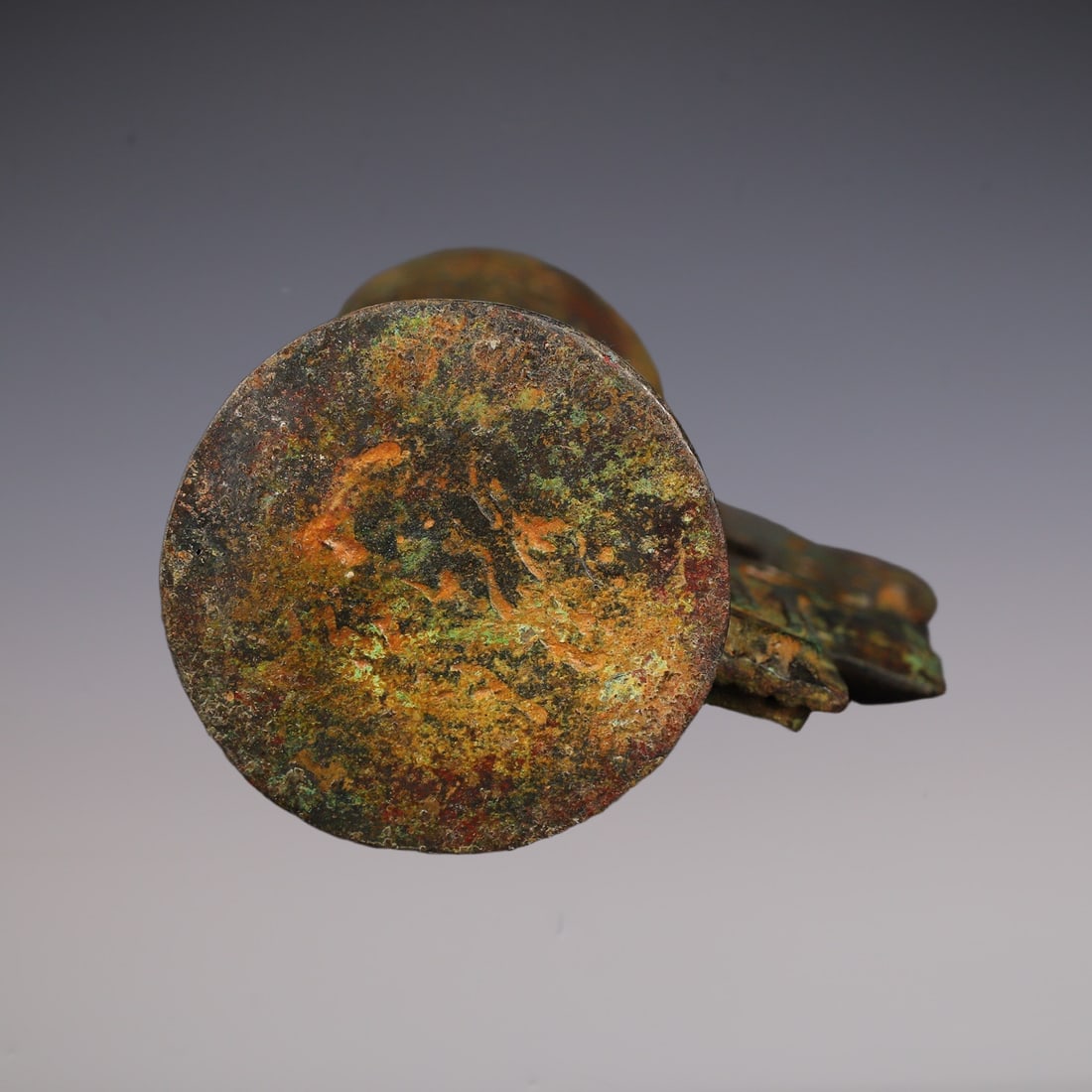 An Exquisite Bronze Beast-Face Pattern Cup - 9