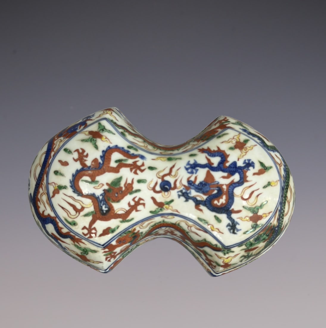 An Exquisite Wucai Dragon Pattern Box - 6