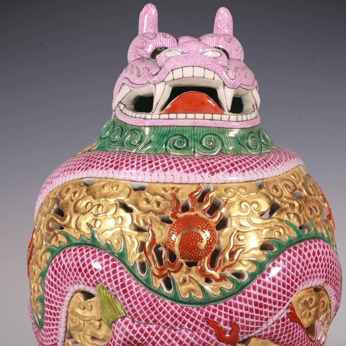 An Exquisite Enamel Dragon Pattern Censer - 3