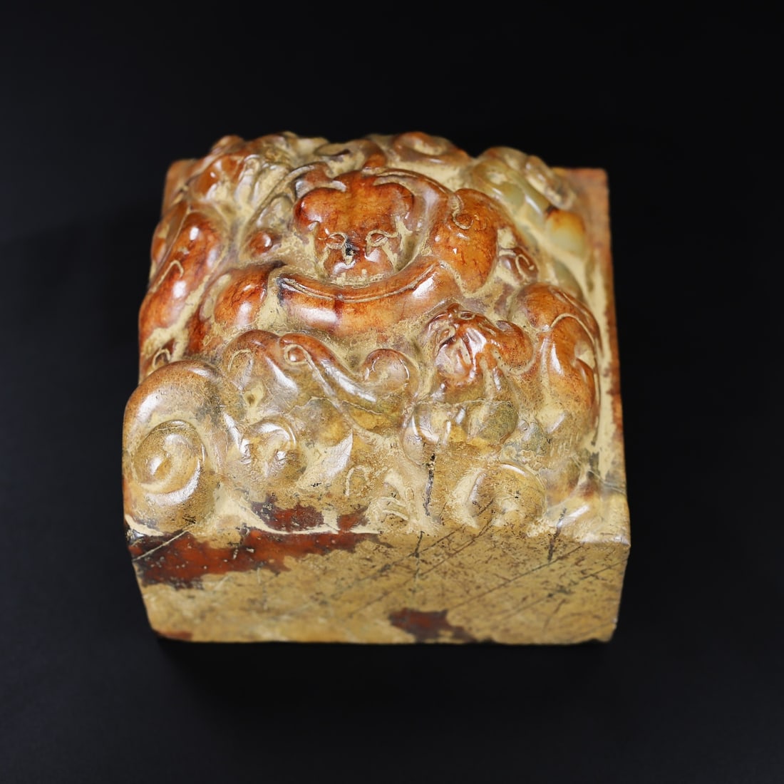 An Exquisite White Jade Dragon Pattern Seal - 3