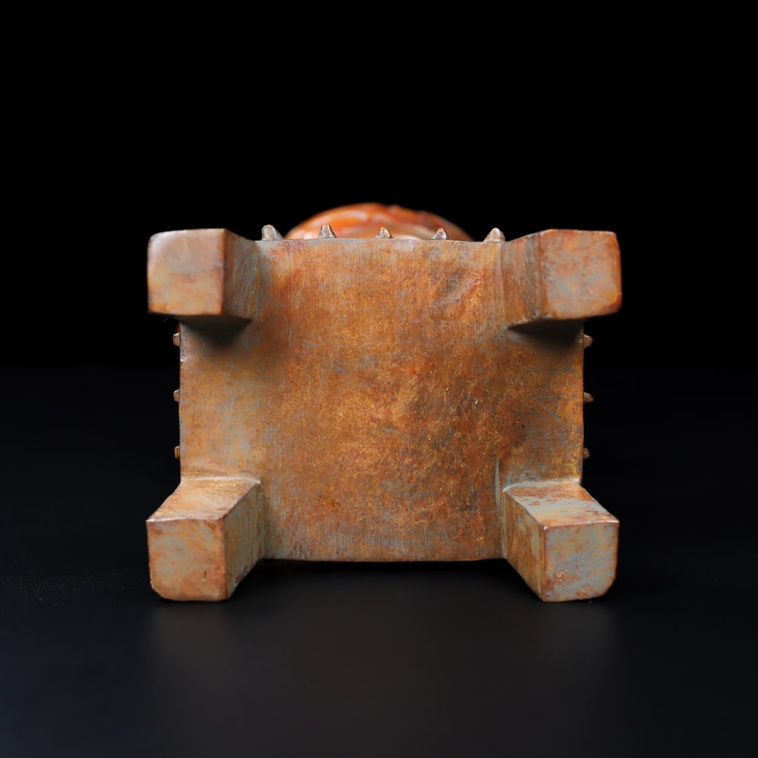 An Exquisite White Jade Dragon Pattern Double-Ears Vase - 10