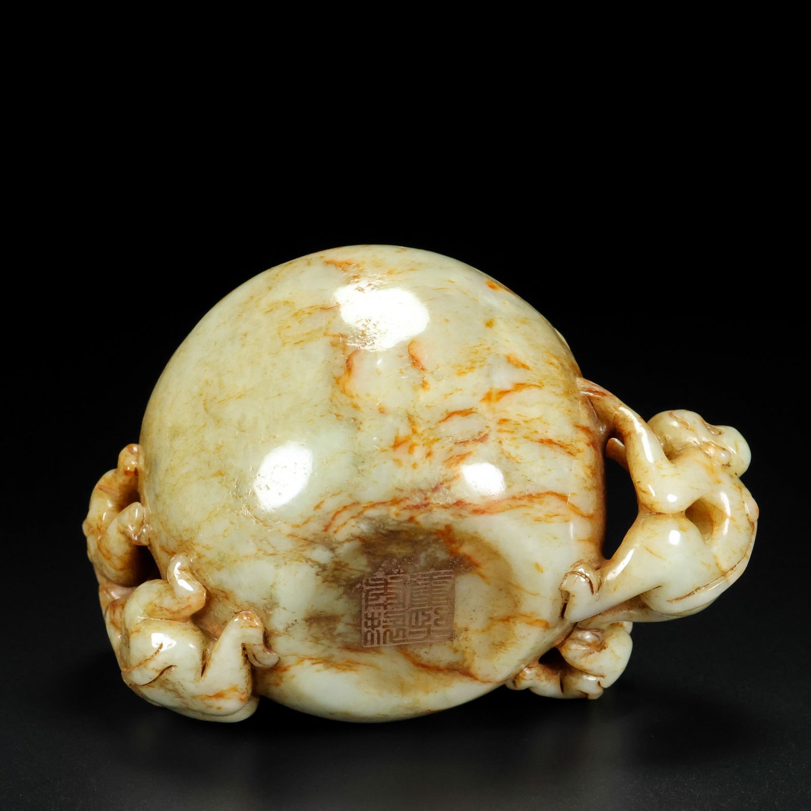 An Exquisite White Jade Monkey Pattern Censer - 9