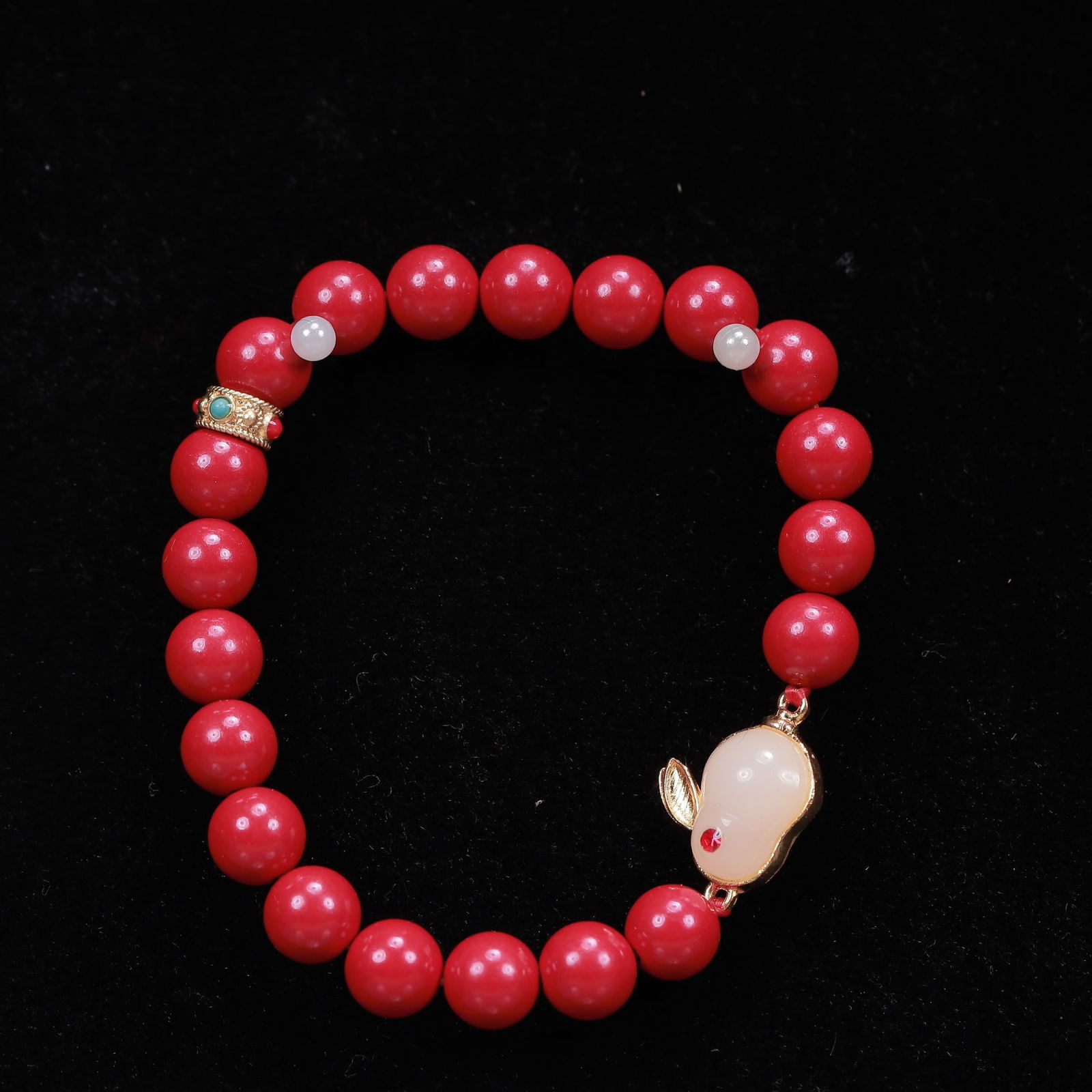 An Exquisite Cinnabar Bracelets - 2