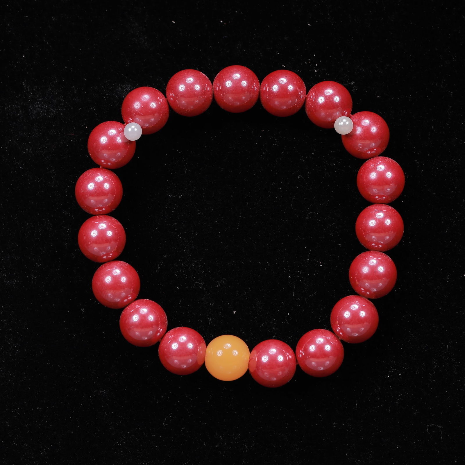 An Exquisite Cinnabar Bracelets (1 of 5)