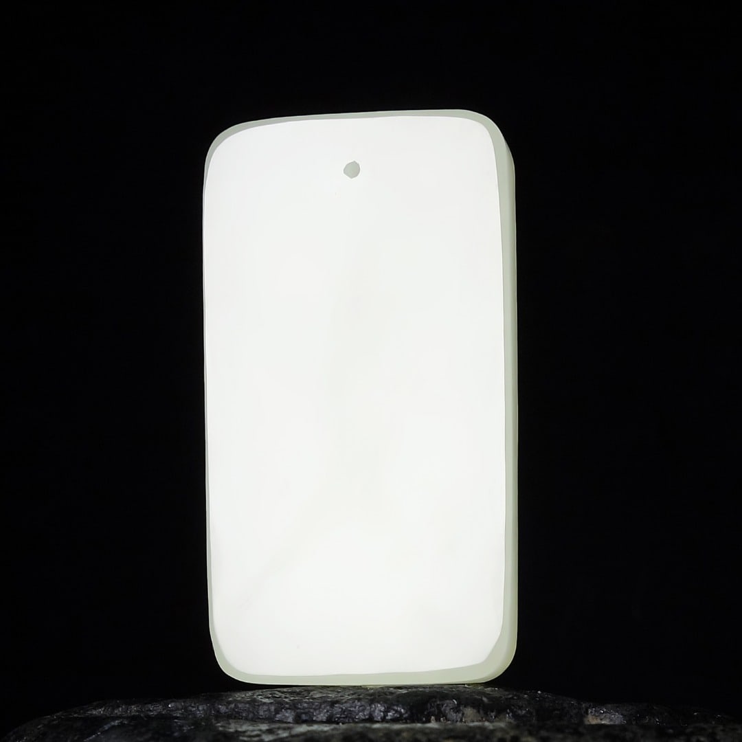 An Exquisite White Jade Landscape Pattern Pendant - 4