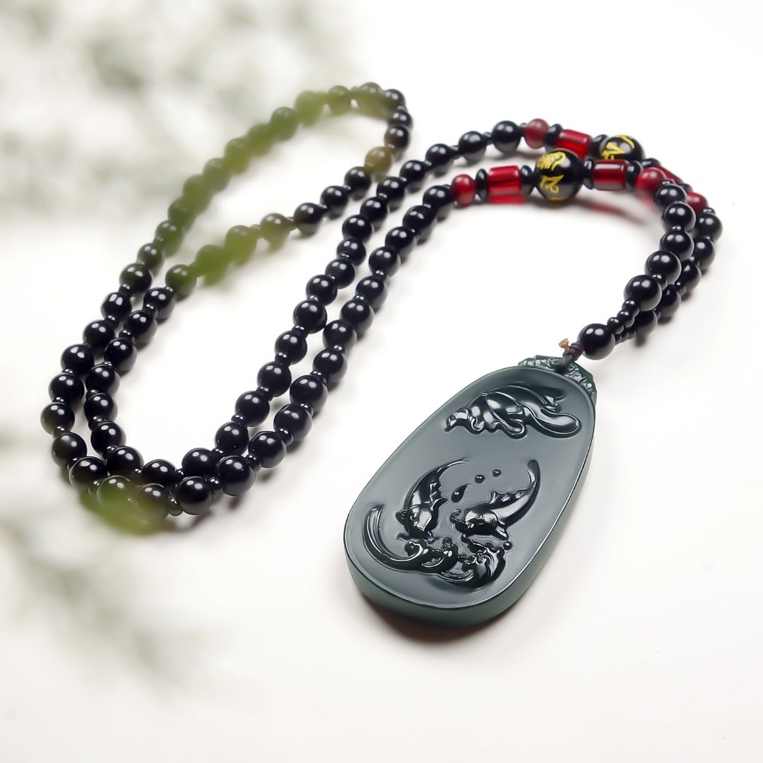 An Exquisite Greenish Jade Fish Pattern Pendant - 6