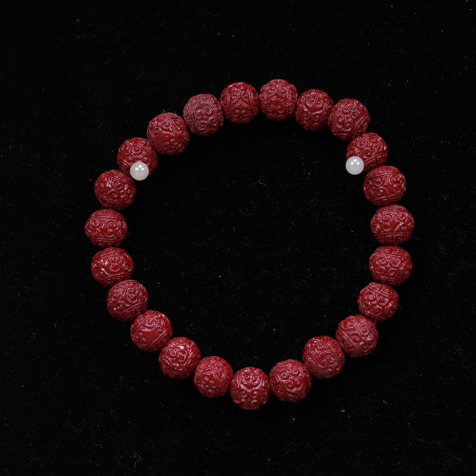 An Exquisite Cinnabar Bracelets - 2