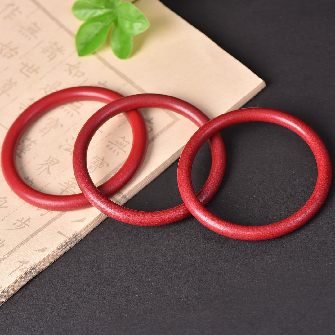 An Exquisite Cinnabar Bracelets - 5