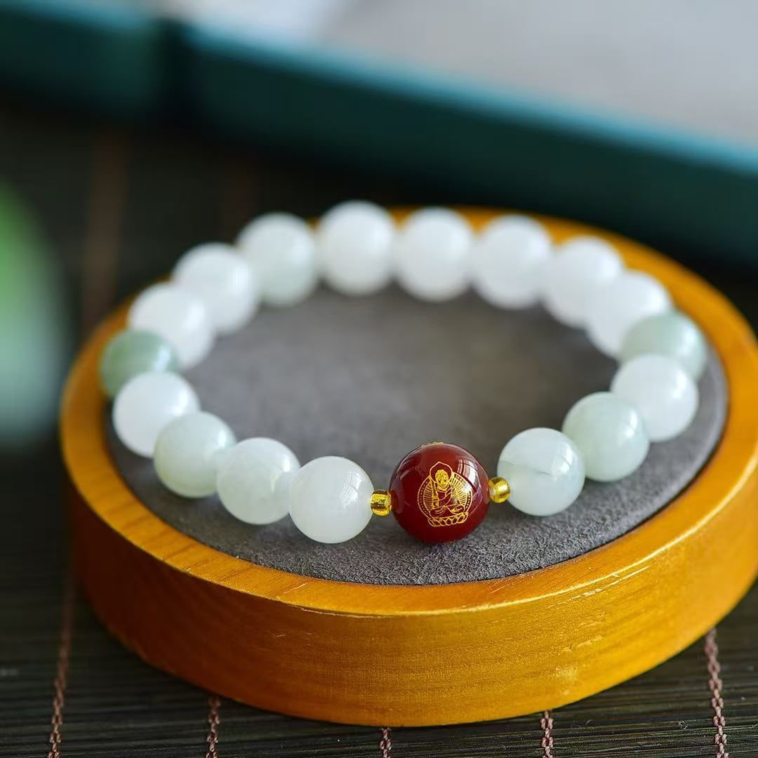 An Exquisite White Jade Bracelets - 5