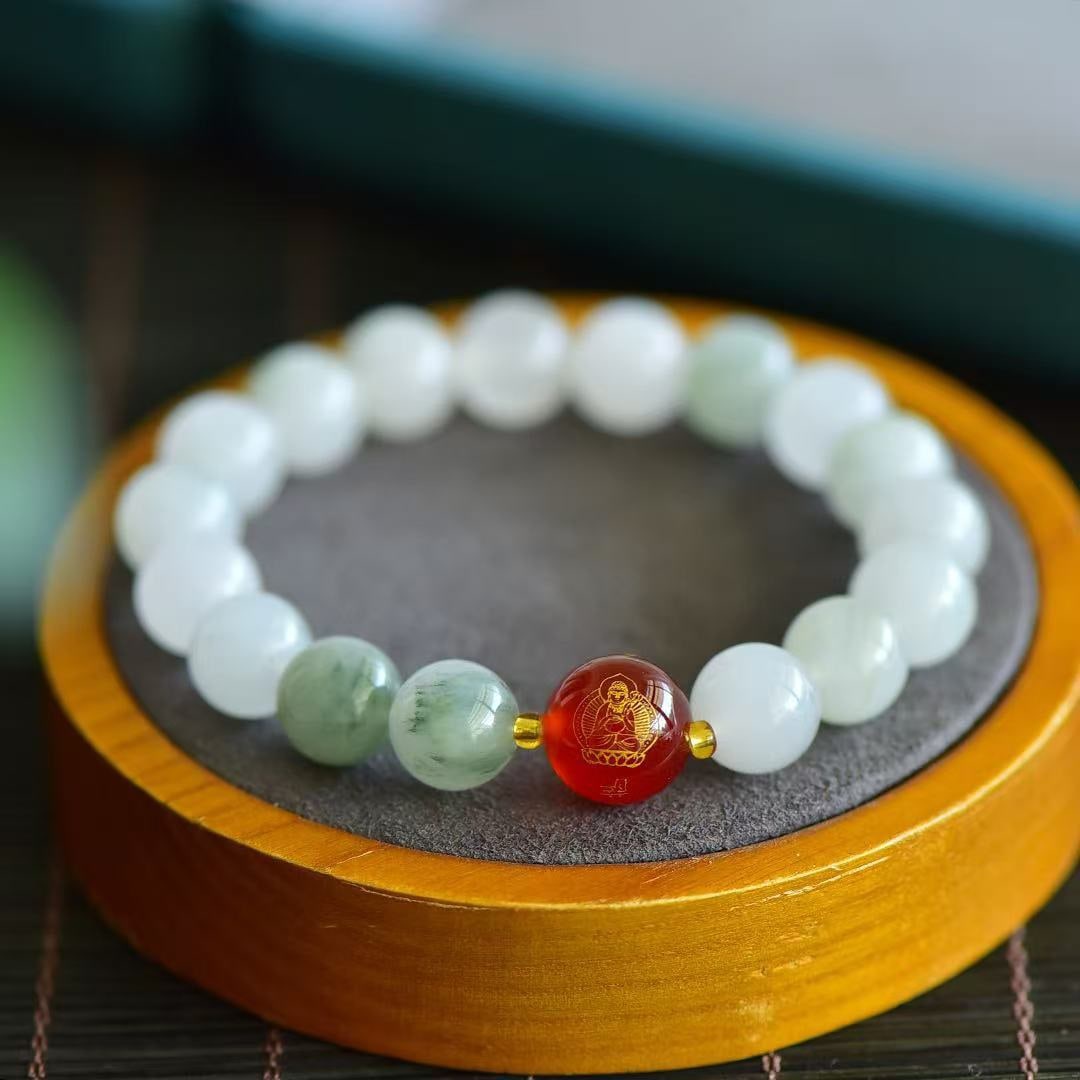 An Exquisite White Jade Bracelets - 6
