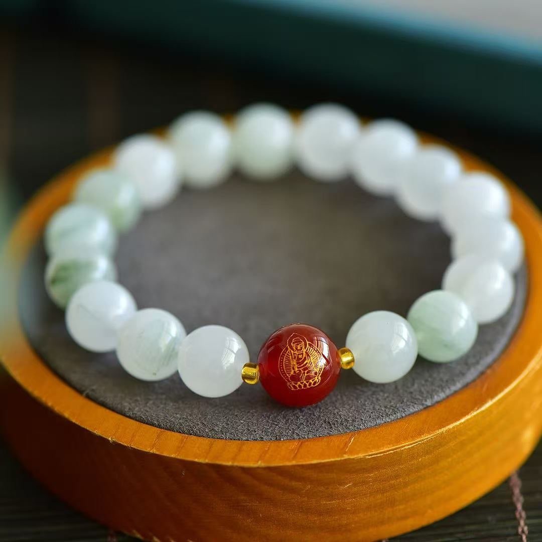 An Exquisite White Jade Bracelets - 7