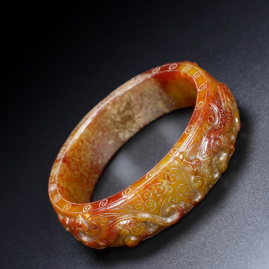 A Rare Hetian Jade Bracelets - 3