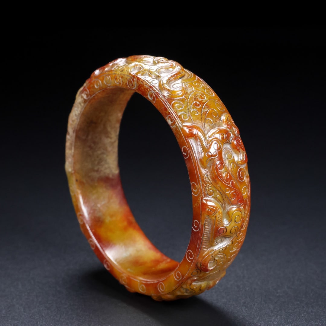 A Rare Hetian Jade Bracelets - 4