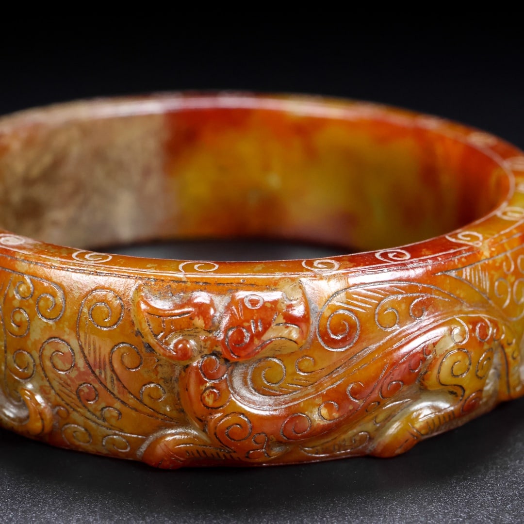 A Rare Hetian Jade Bracelets - 7