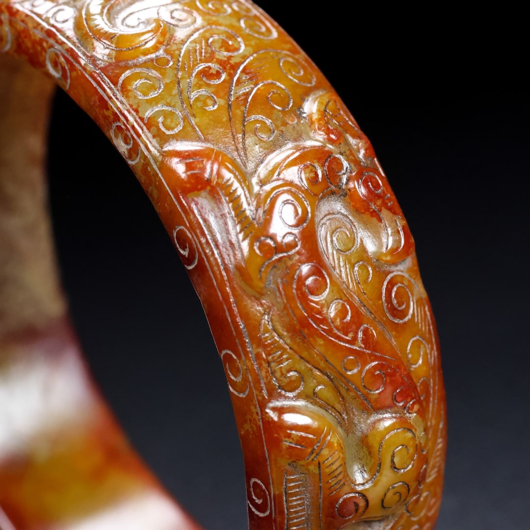 A Rare Hetian Jade Bracelets - 8