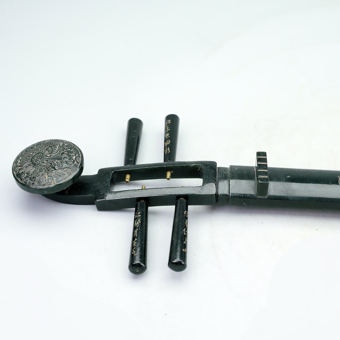 A Exquisite Hetian Jasper Zither - 2