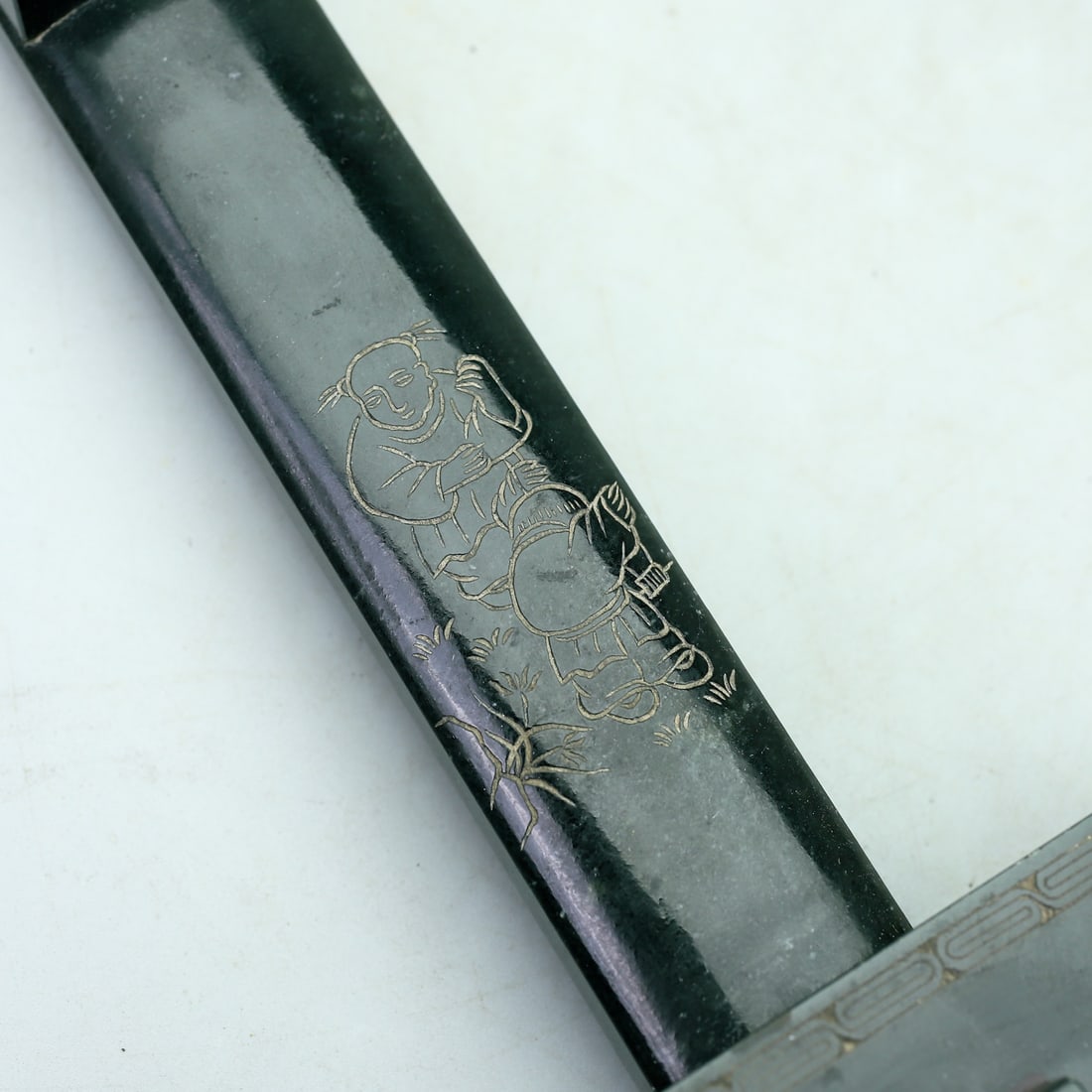 A Exquisite Hetian Jasper Zither - 3