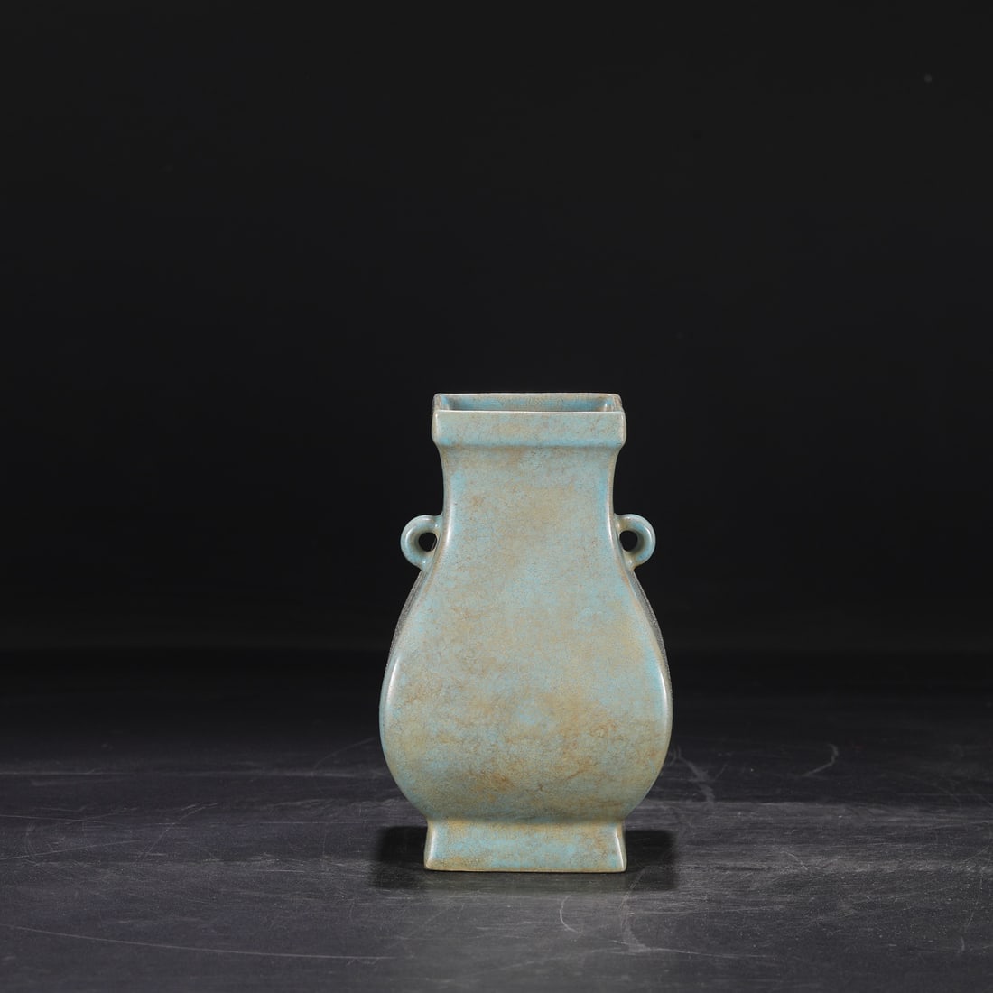 A Exquisite Ru yao Sky Blue Glazed ice Crackle Pattern Vase: A Exquisite Ru yao Sky Blue Glazed ice Crackle Pattern Vase.Song Dynasty, China.Size:7.3inx3inx4.3in 