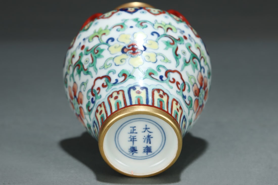 A Exquisite Doucai Lotus Pattern Pattern Water Pot - 9