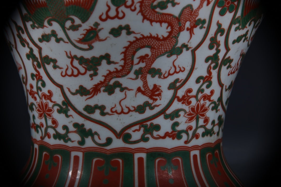 Doucai Dragon Phoenix Pattern Jar - 6