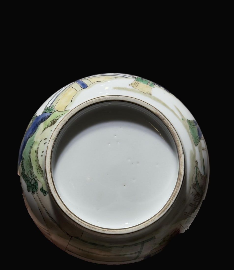 A Exquisite Wucai Character and Story Pattern Jar - 7
