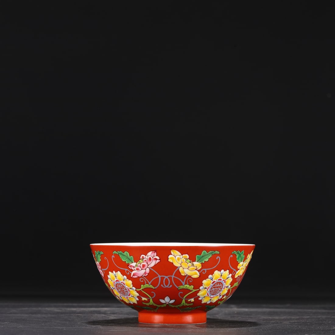 A Exquisite Enamel Flower Pattern Bowl - 6