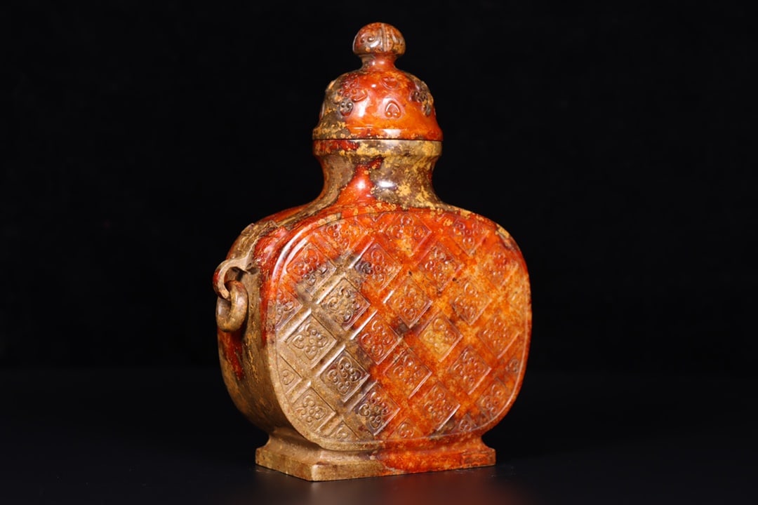A Exquisite Hetian Jade Vase - 3