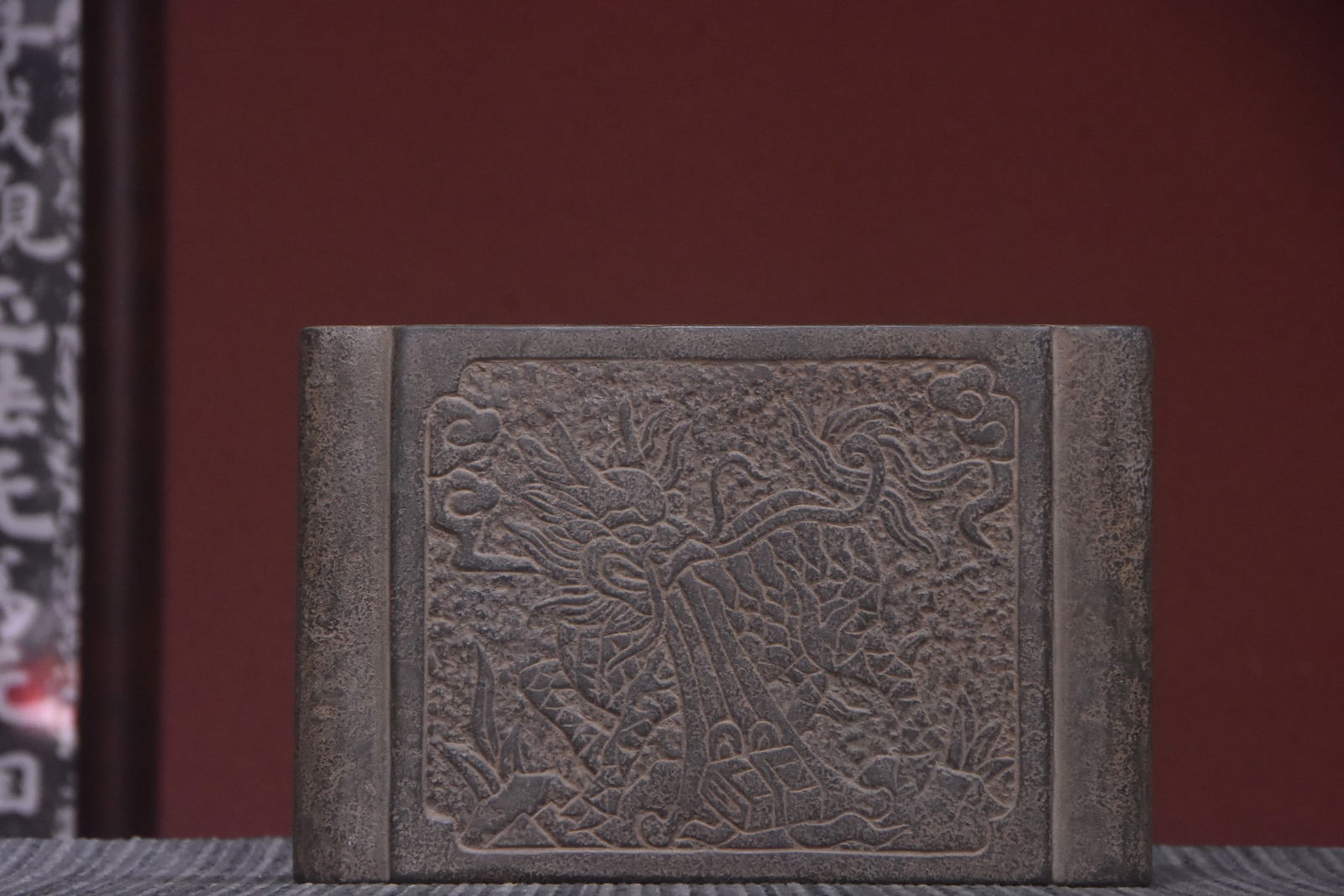 A Exquisite Limestone Qi lin wen Base (1 of 9)