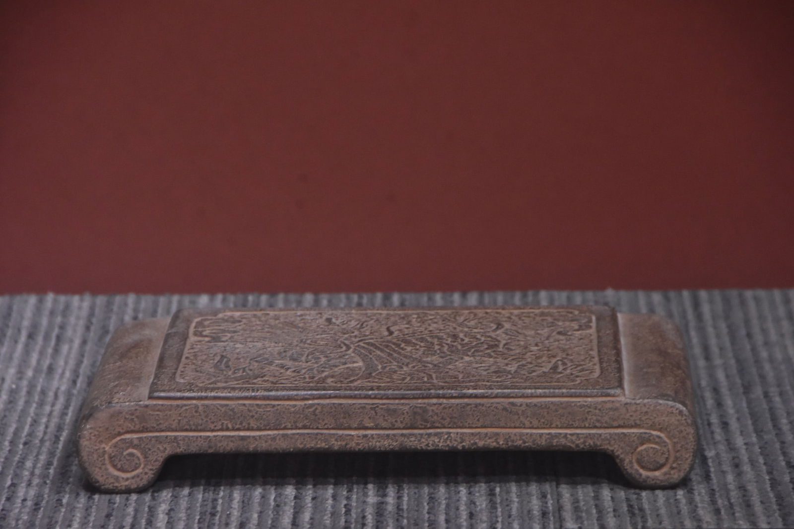 A Exquisite Limestone Qi lin wen Base - 4