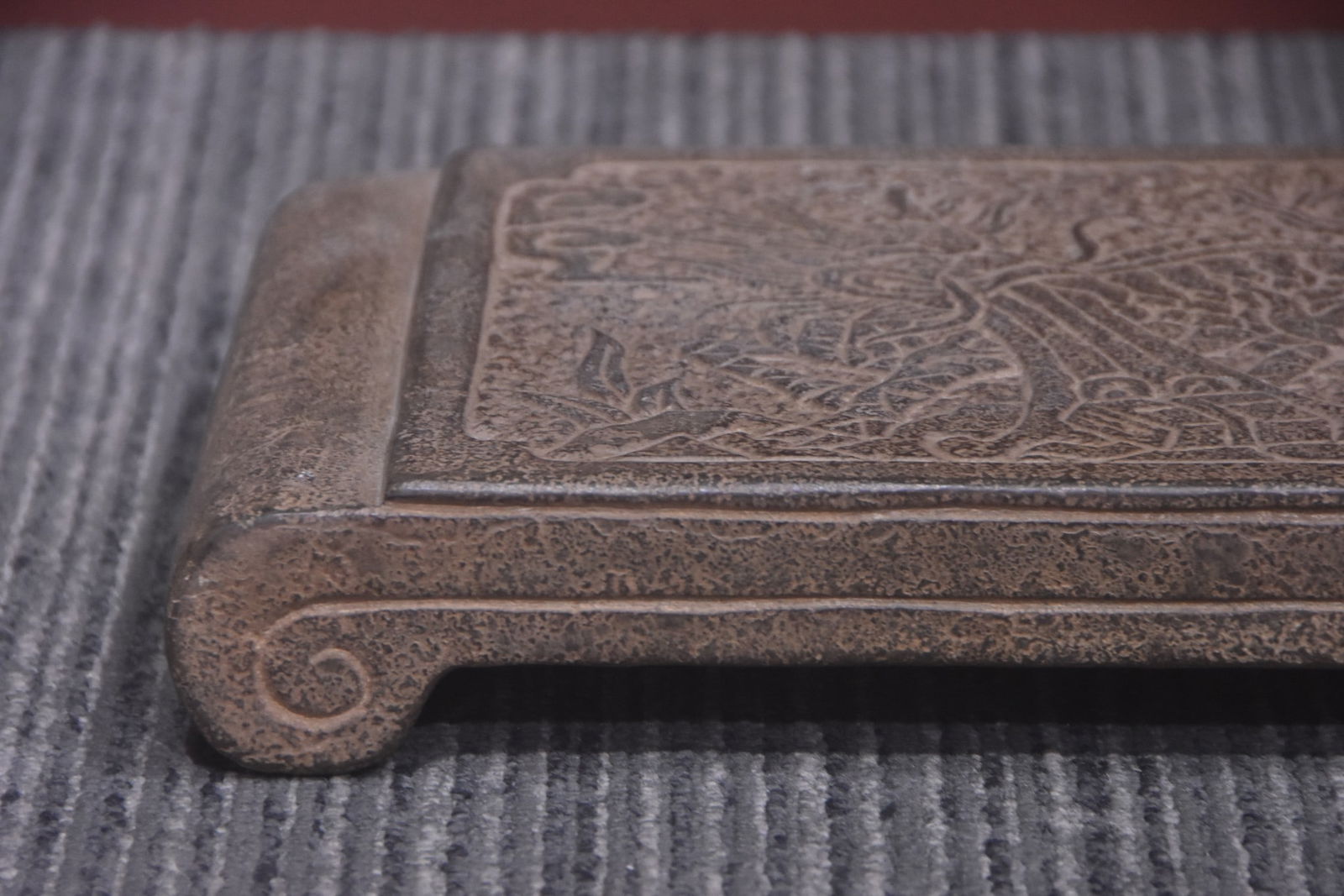 A Exquisite Limestone Qi lin wen Base - 5