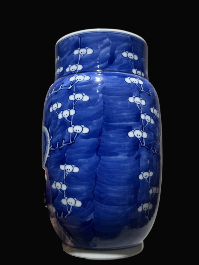 A Exquisite Blue and White Flower Pattern Jar - 5
