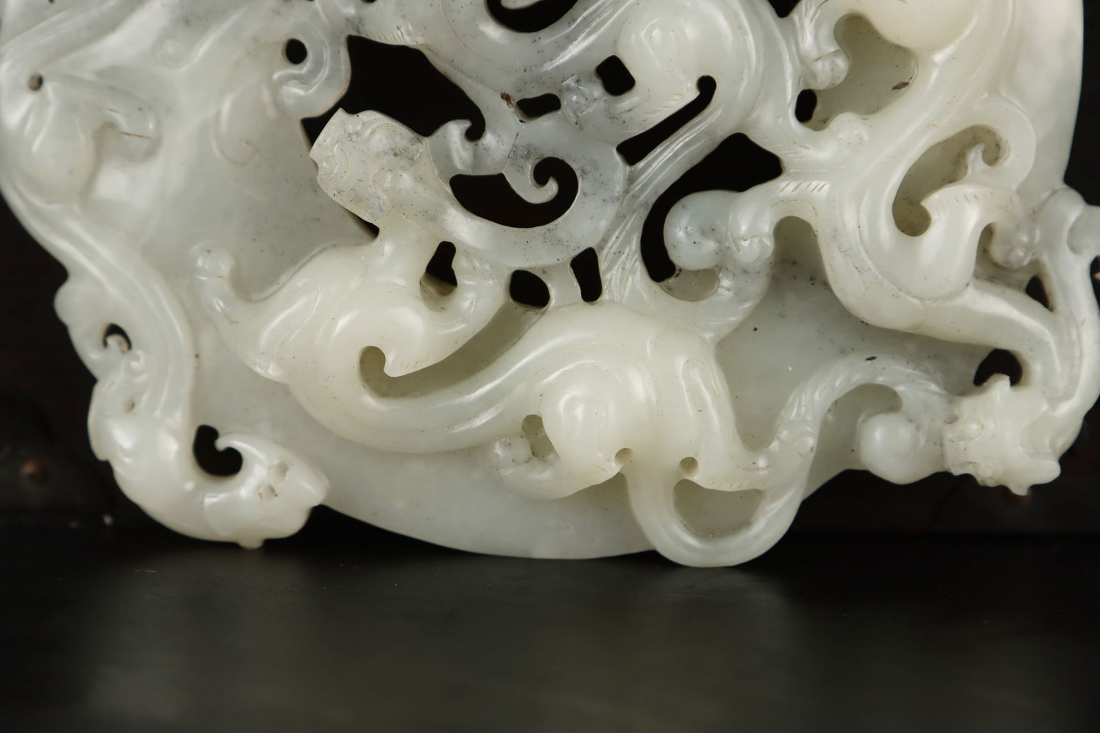 Hetian Jade Dragon Pattern Jade Bi - 4