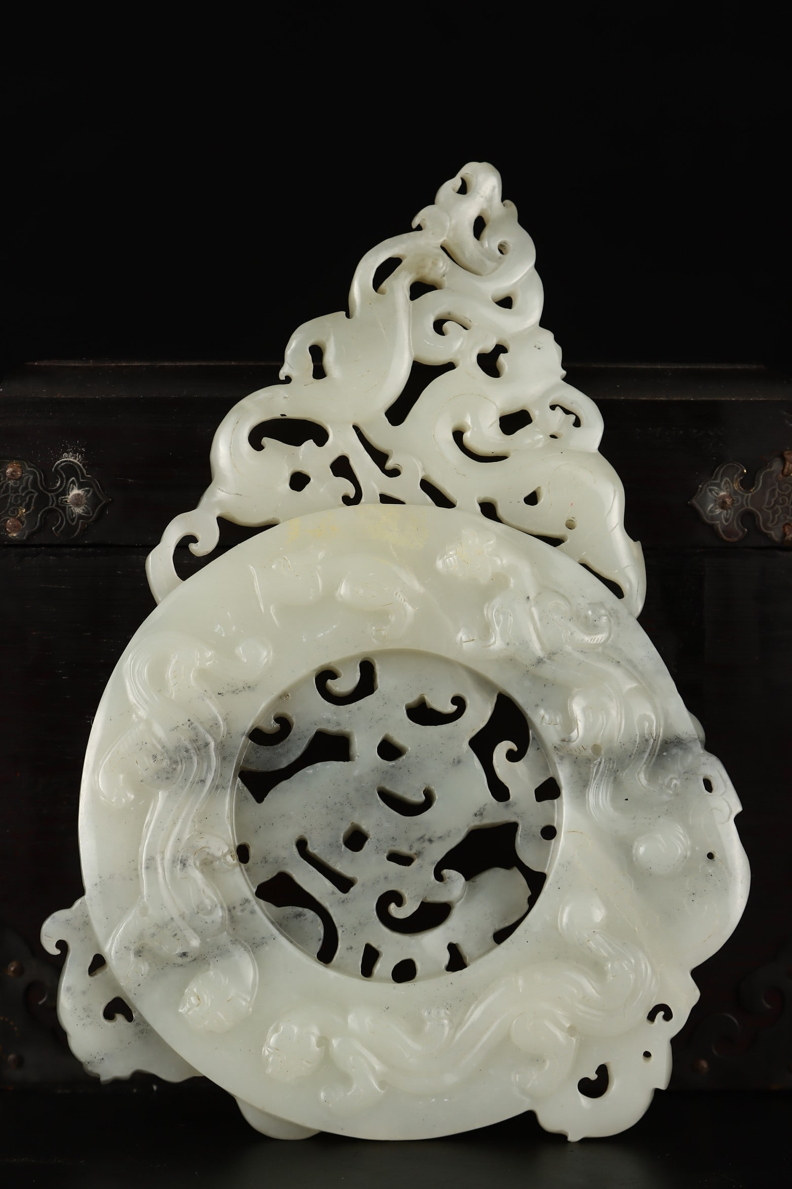 Hetian Jade Dragon Pattern Jade Bi - 5