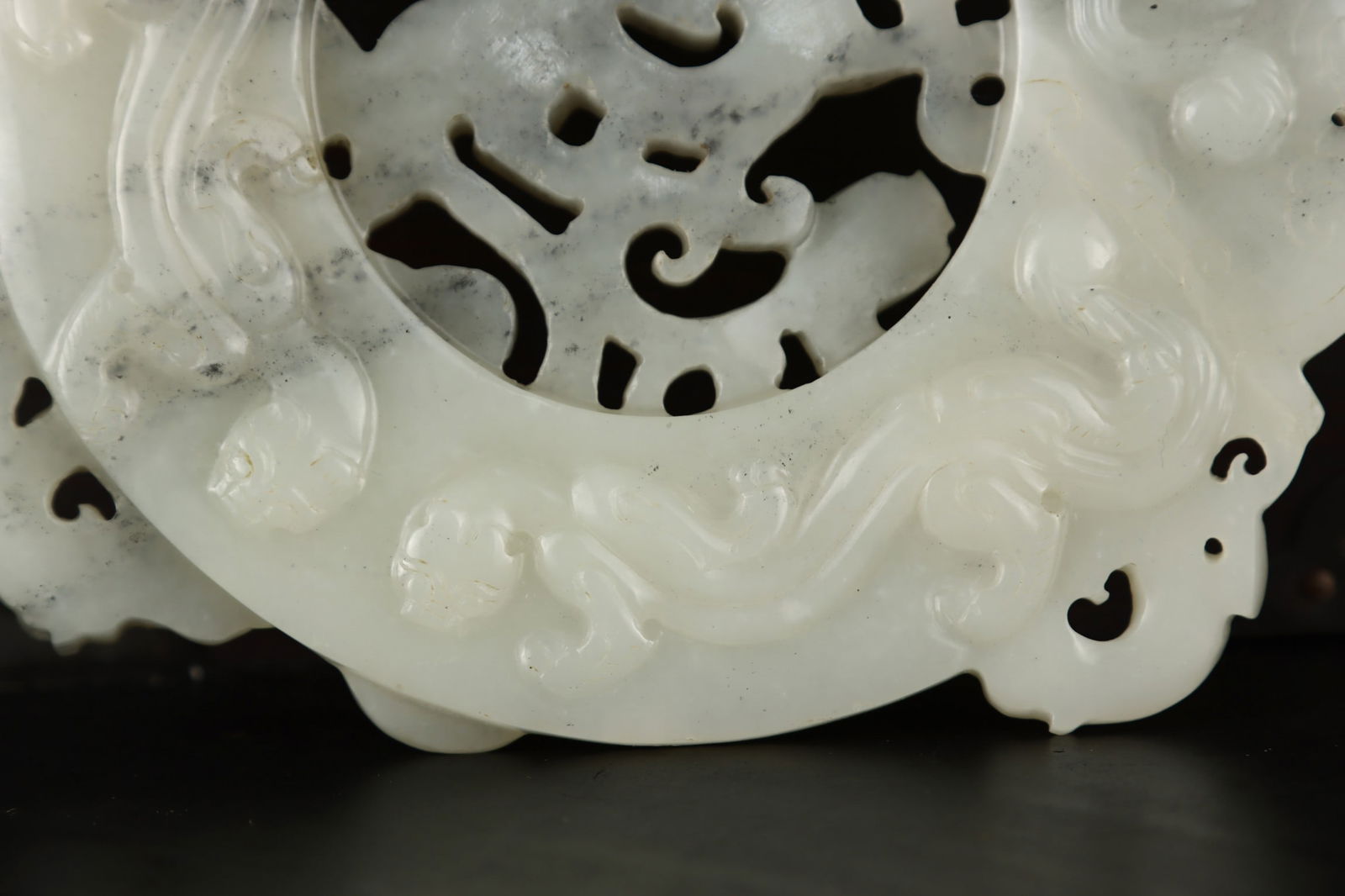 Hetian Jade Dragon Pattern Jade Bi - 6