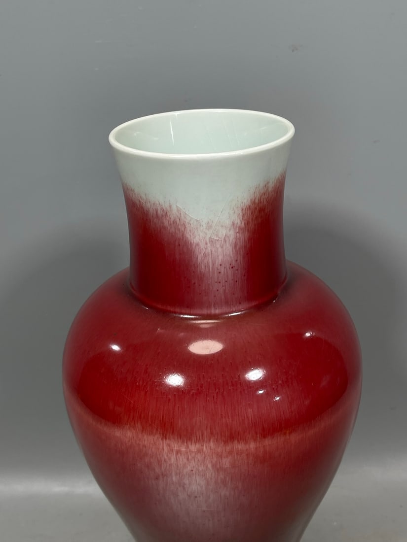 Ji Red Glazed Vase - 3