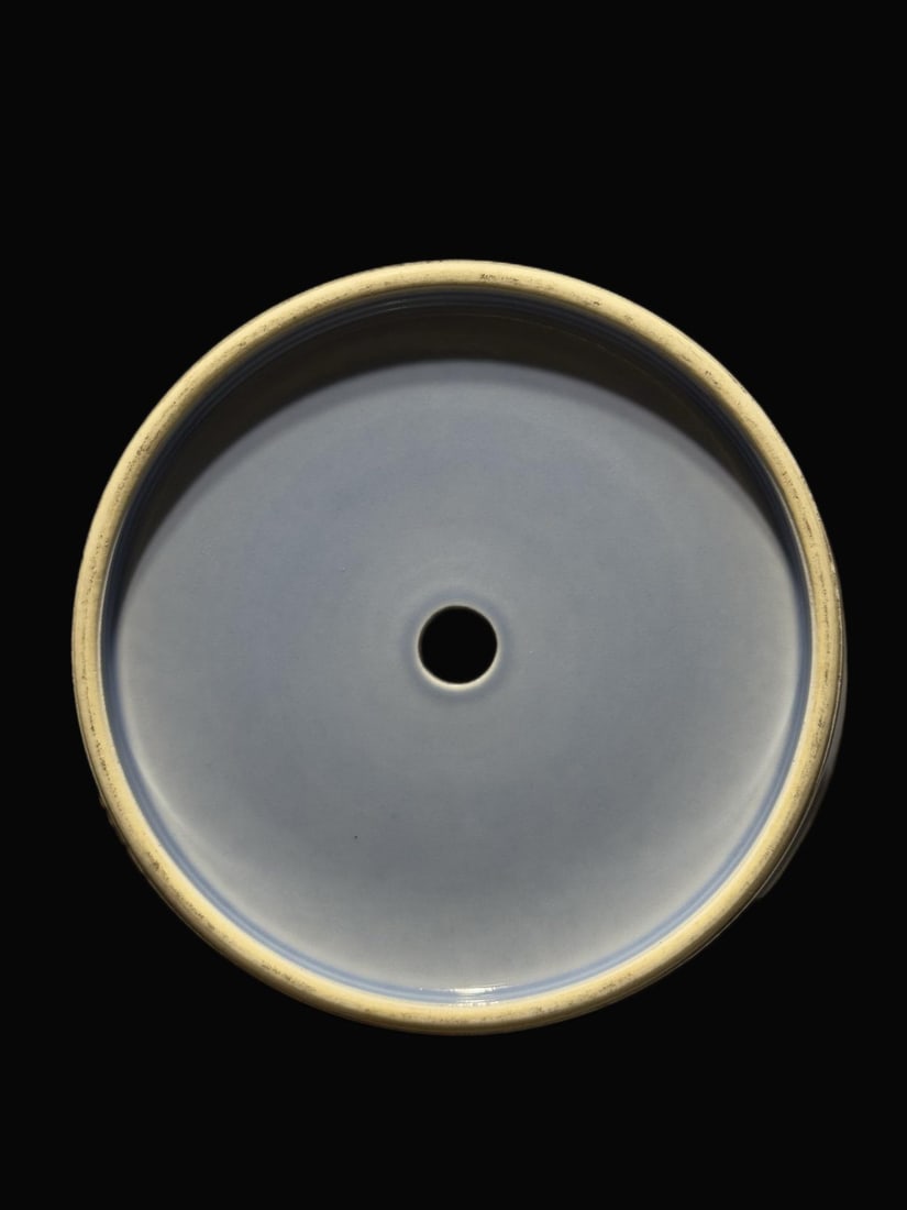 A Exquisite Blue and White Flower Pattern Basin - 6