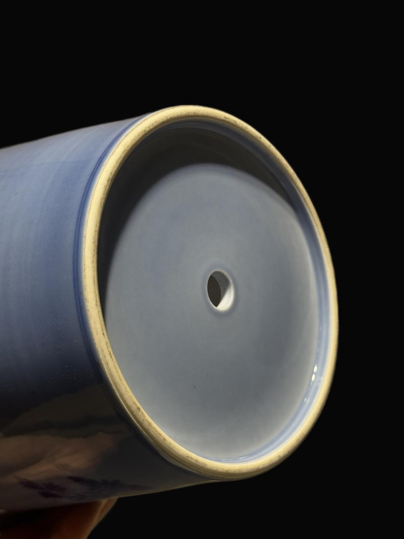 A Exquisite Blue and White Flower Pattern Basin - 7