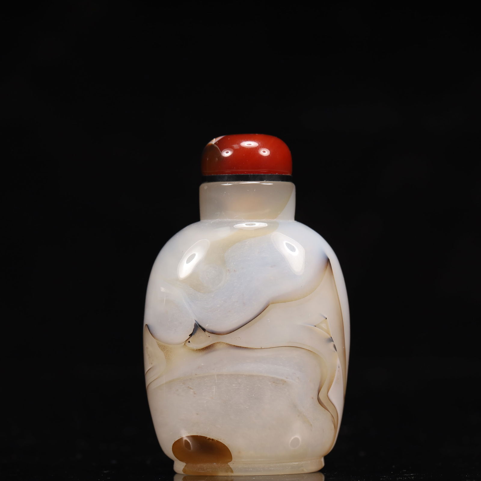 An Exquisite Agate Figure and Pine Pattern Snuff Bottle - 5