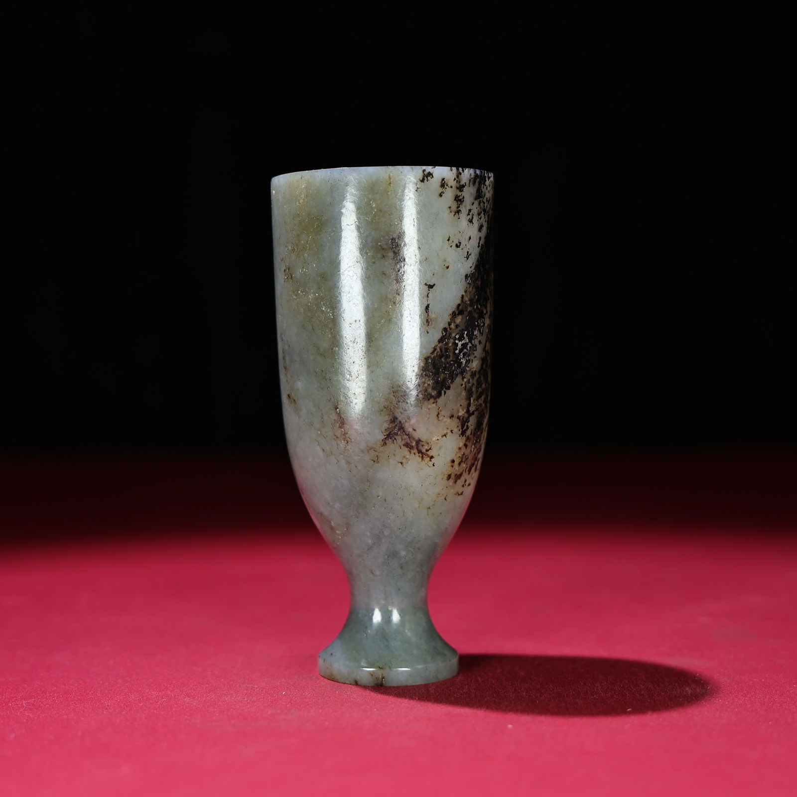An Exquisite White Jade Cup - 4