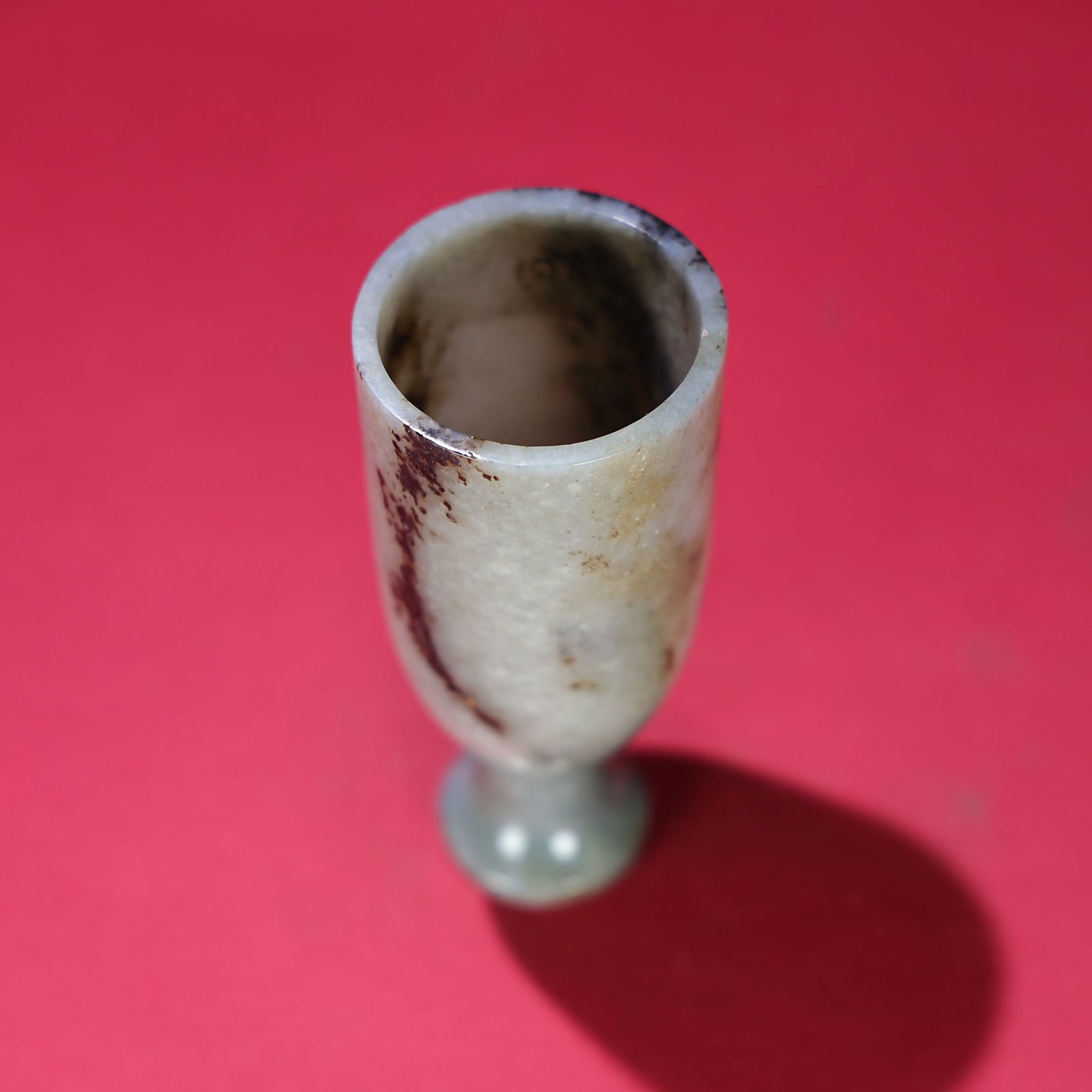 An Exquisite White Jade Cup - 9