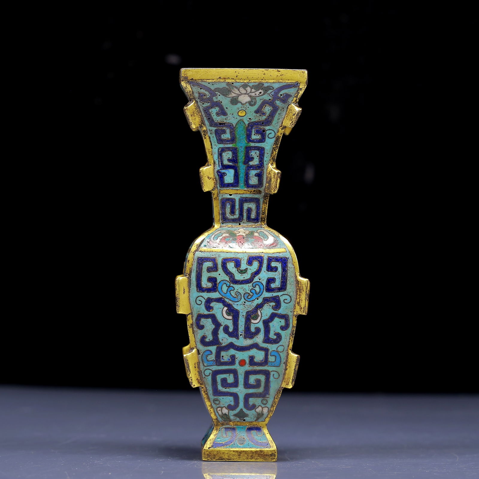 An Exquisite Cloisonne Beast-Face Pattern Vase - 2
