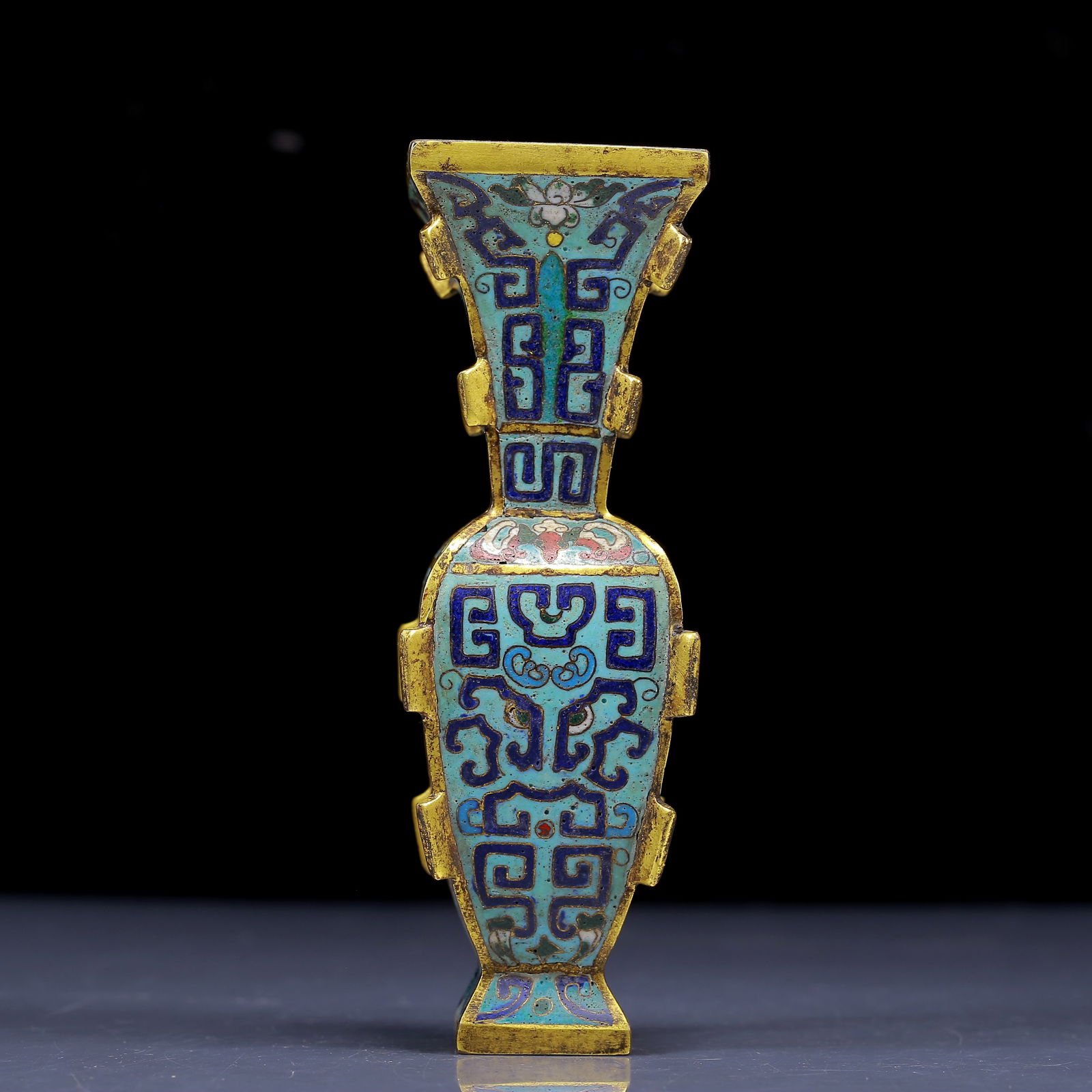 An Exquisite Cloisonne Beast-Face Pattern Vase - 3