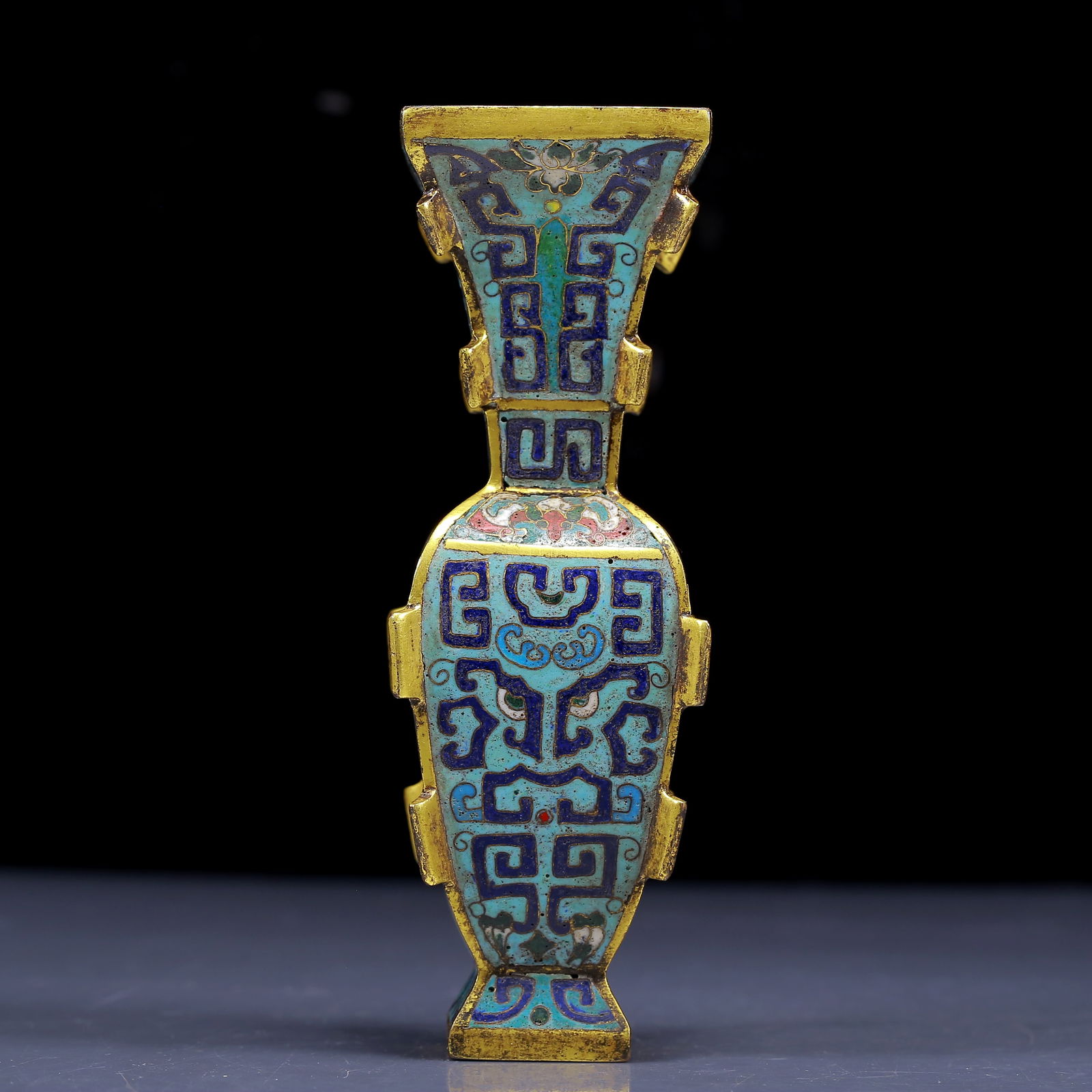 An Exquisite Cloisonne Beast-Face Pattern Vase - 4