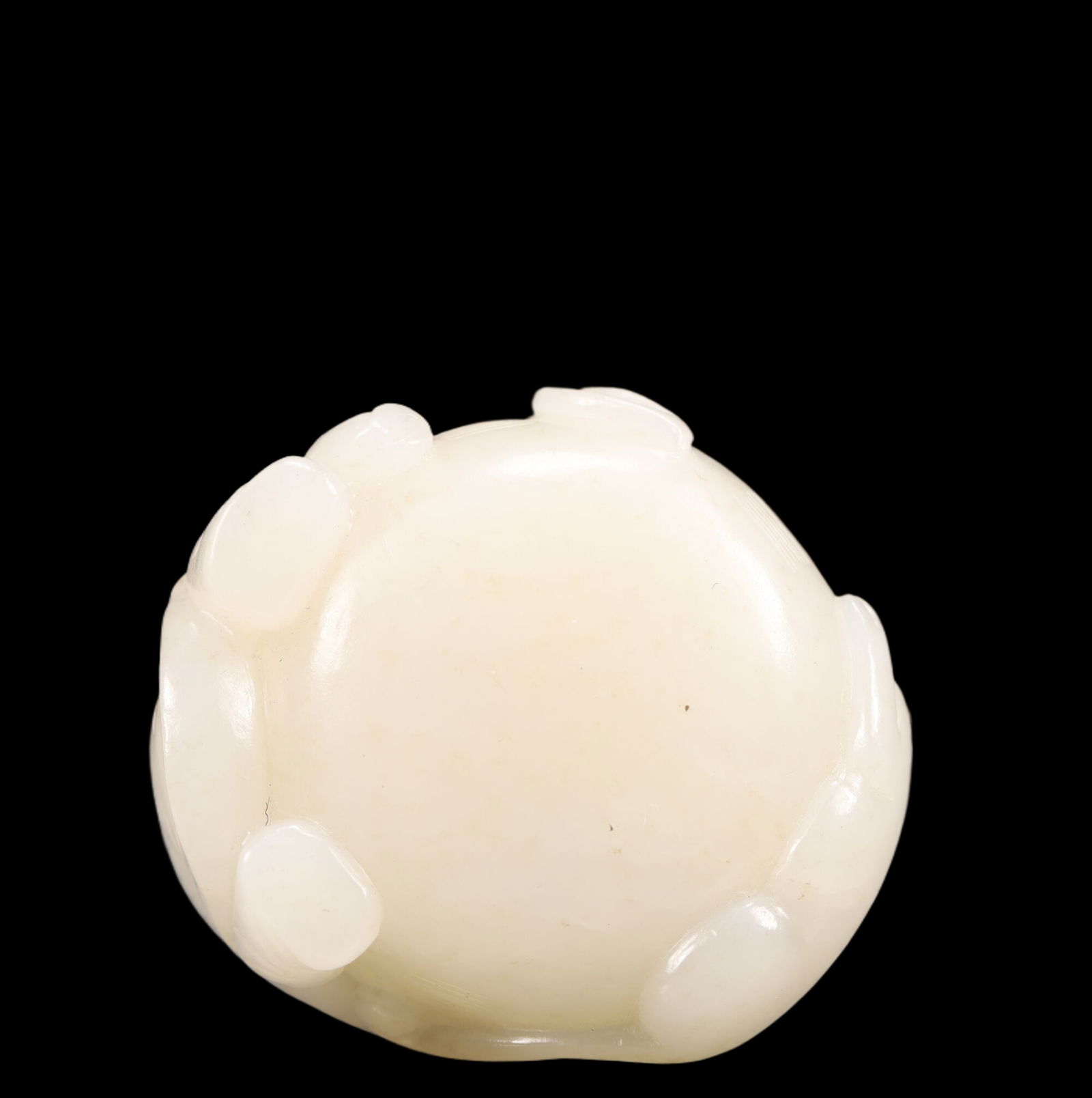 An Exquisite White Jade Figure Pattern Brush Washer - 6