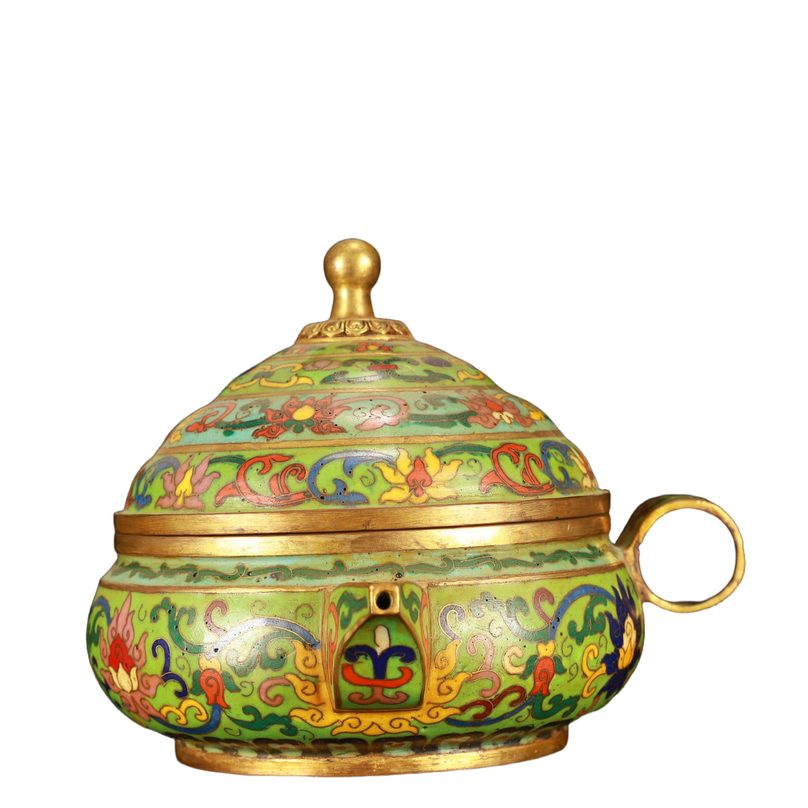 An Exquisite Cloisonne Flower Pattern Teapot - 2
