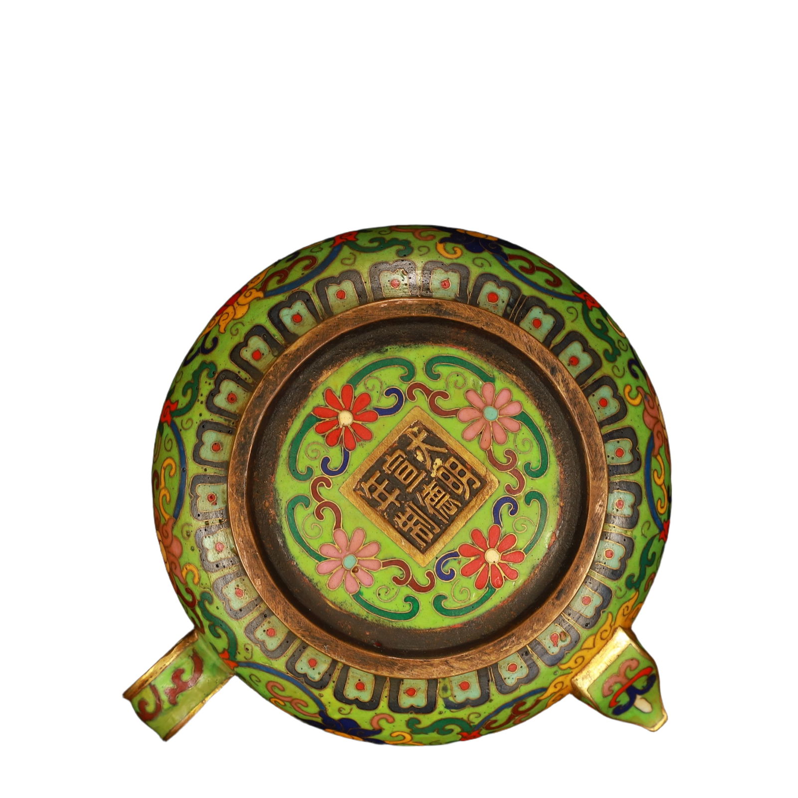 An Exquisite Cloisonne Flower Pattern Teapot - 8