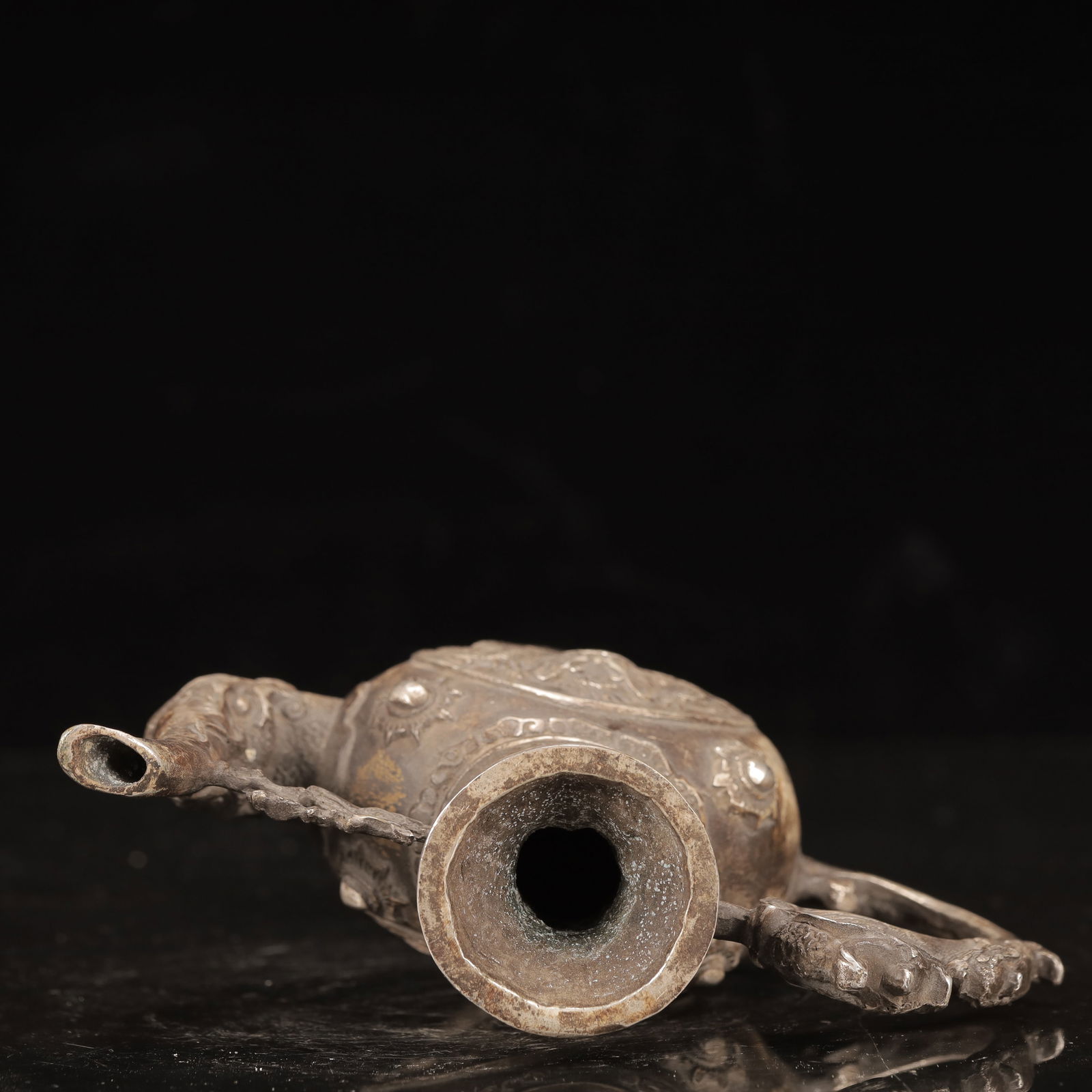 An Exquisite Silver Dragon Pattern Ewer - 10