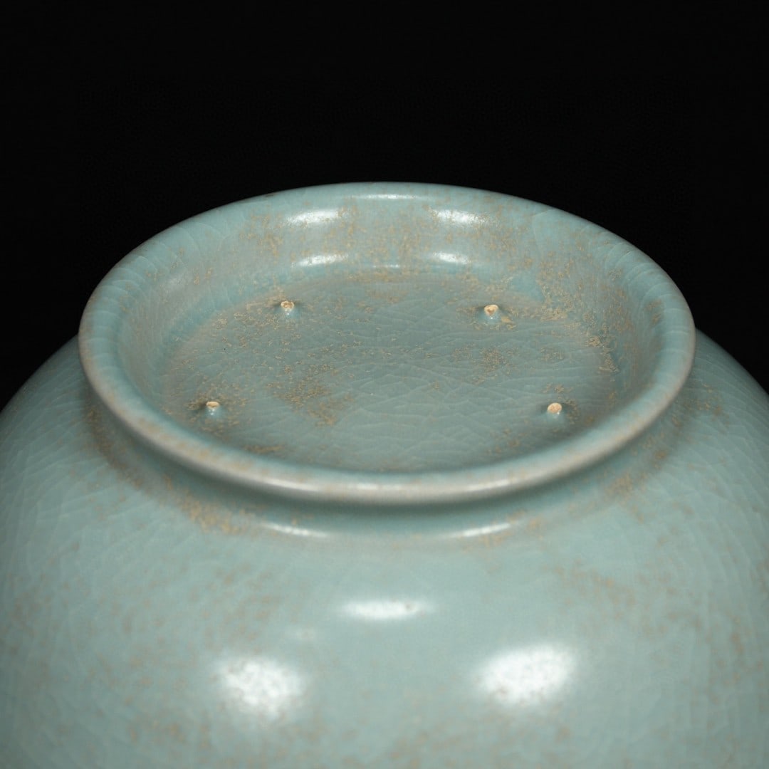 An Exquisite Ru yao Frog Pattern Water Pot - 8