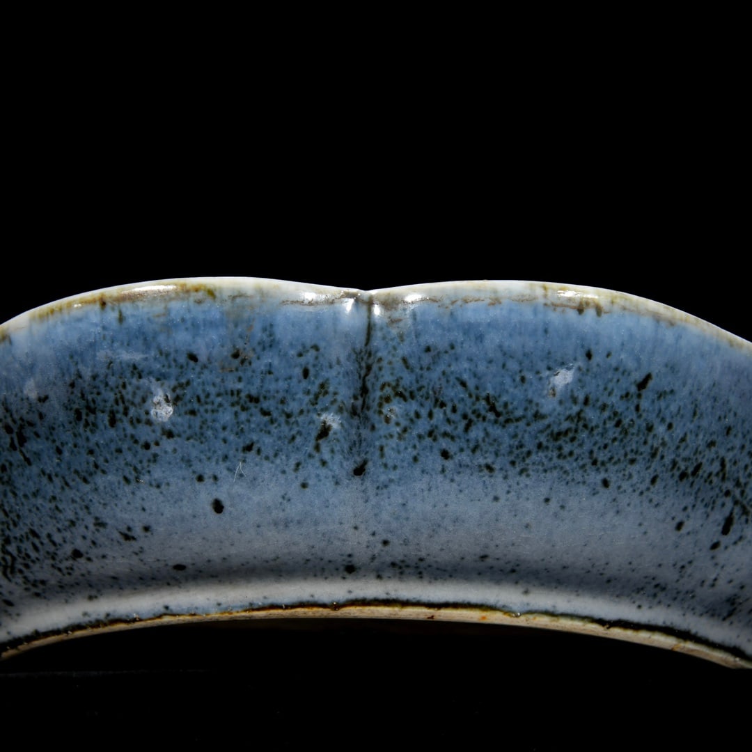 A Rare Underglaze-Red Chi-Dragon Pattern Plate - 8